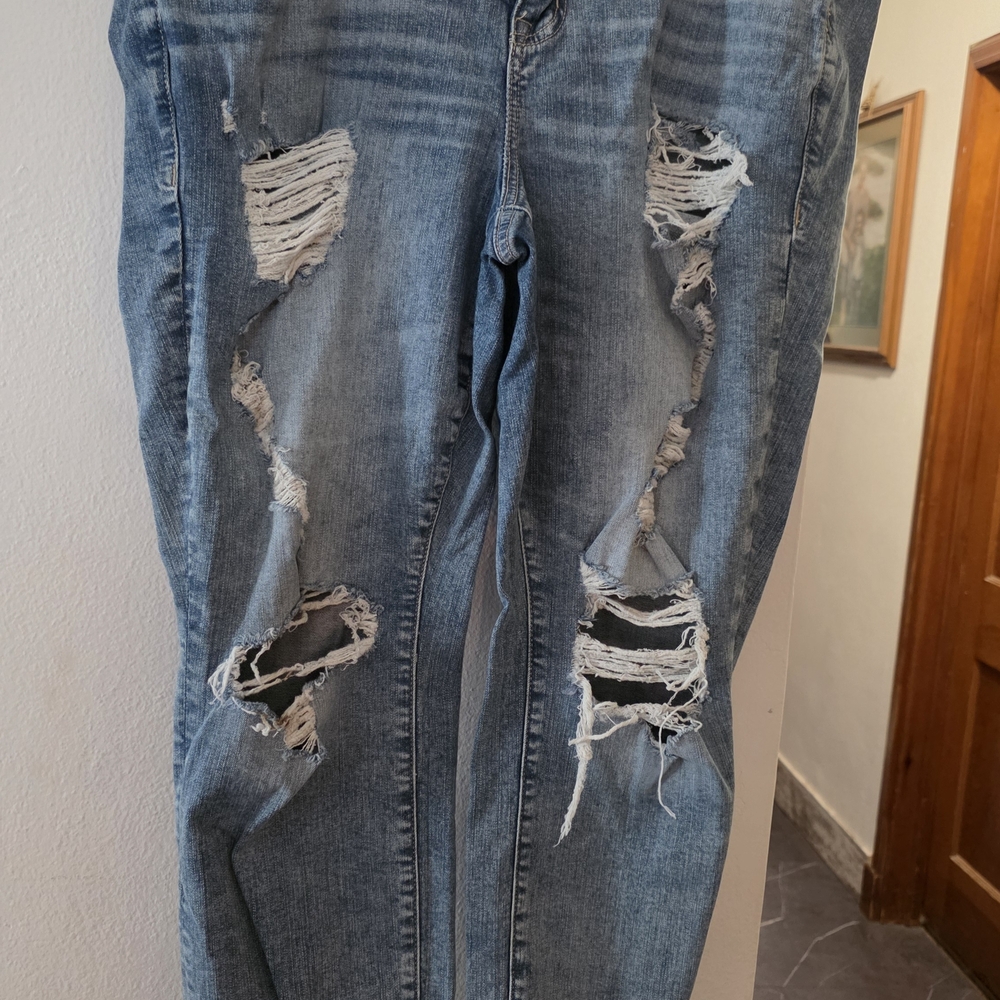 Torrid Blue Jean Shorts for Women - Picture 8 of 16